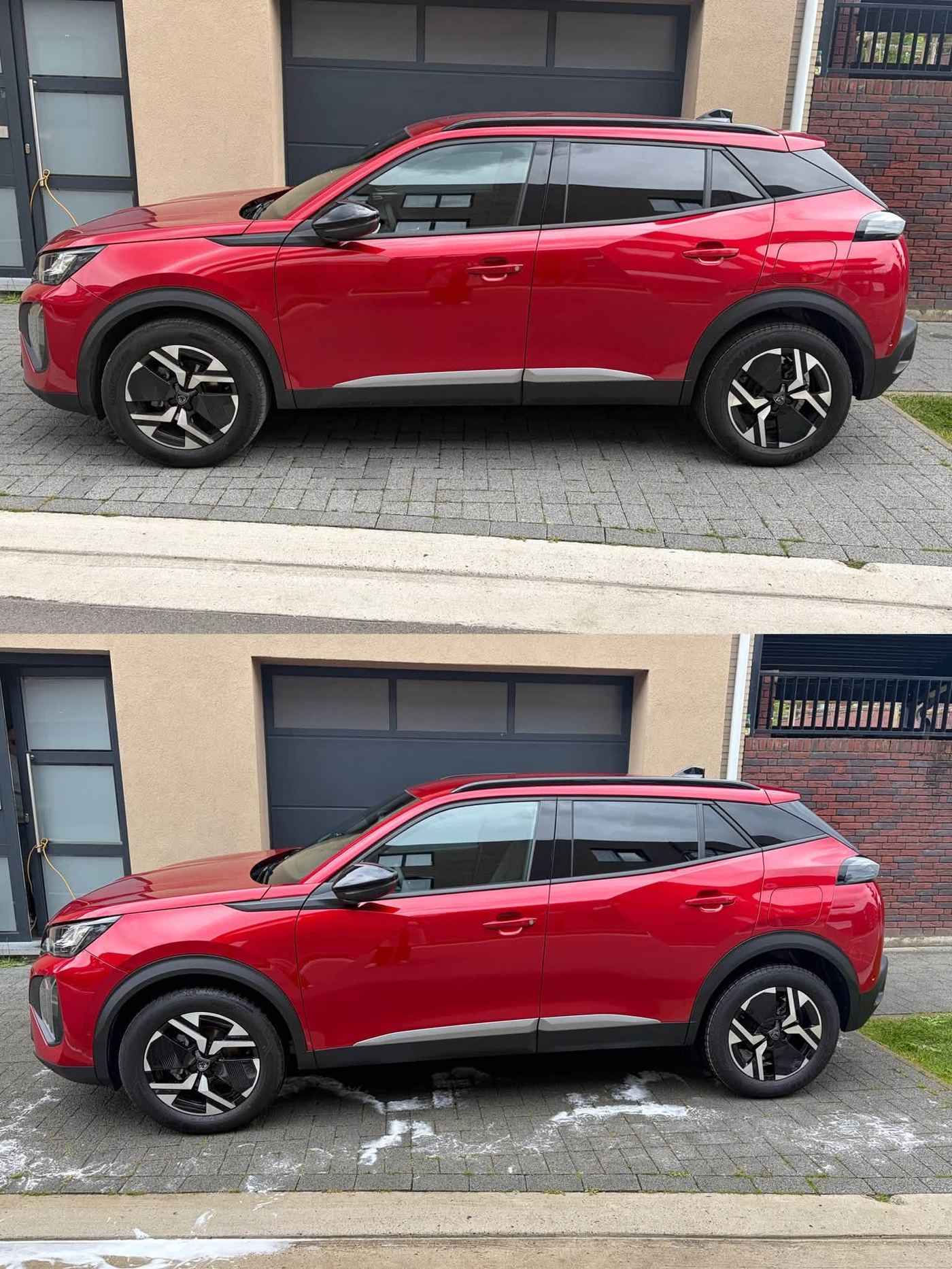 Peugeot 2008 voor en na volledige detailing